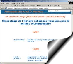 Cliquer ici pour ouvrir dans une nouvelle fenêtre la chronologie de l'histoire religieuse française sous la période révolutionnaire